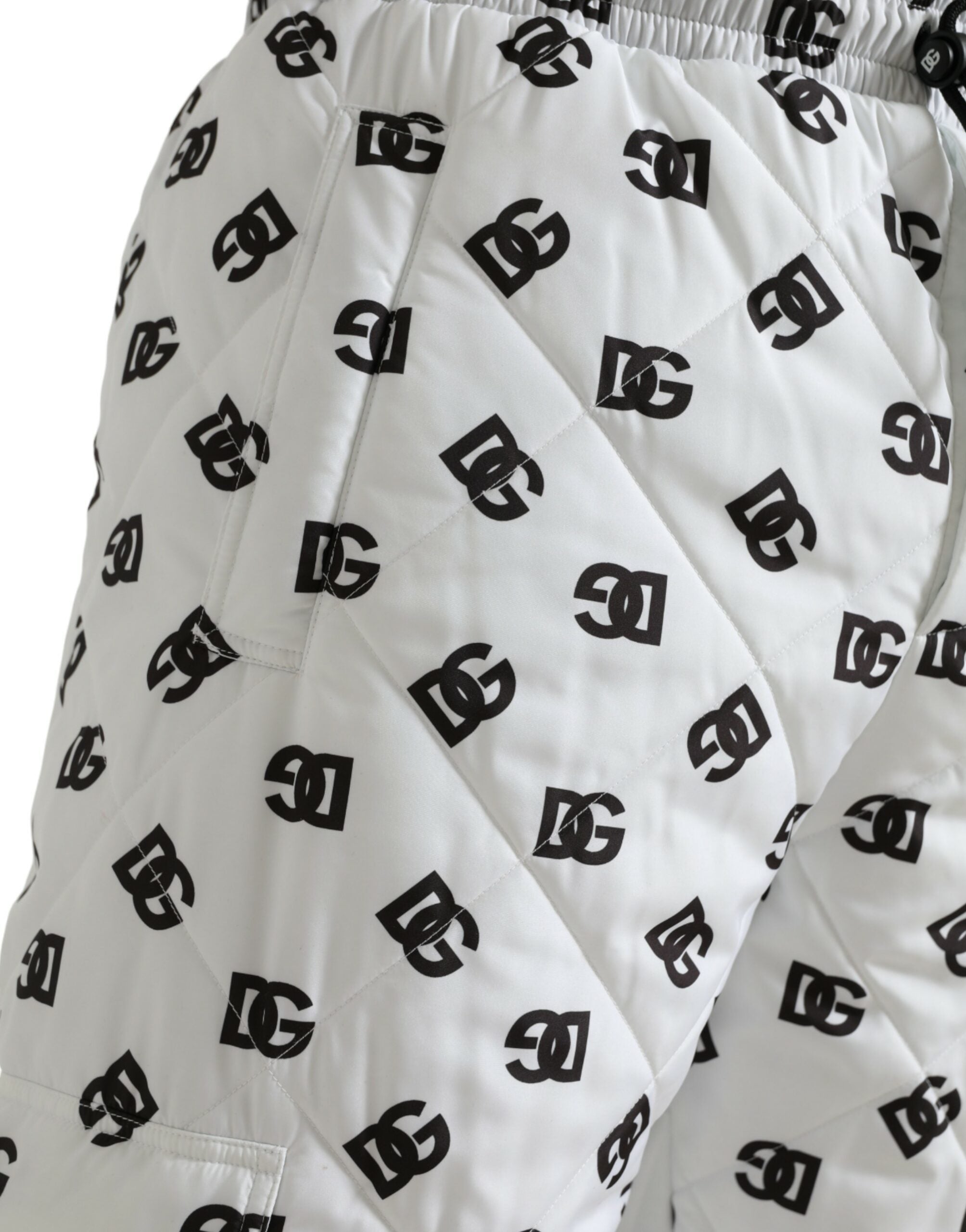 Dolce & Gabbana White Logo DG Print Men Jogger Sweatpants Pants -   -  Dolce & Gabbana.