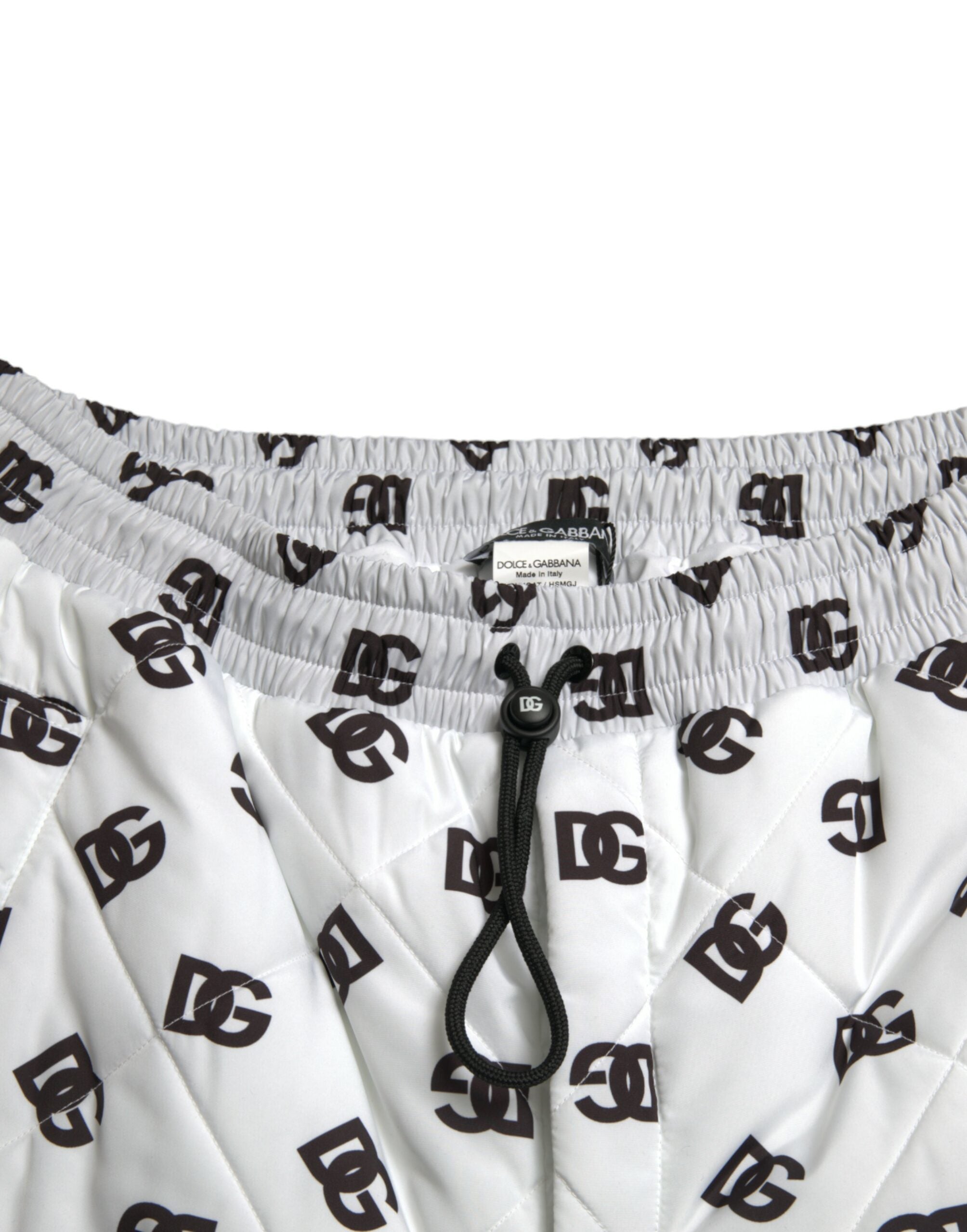 Dolce & Gabbana White Logo DG Print Men Jogger Sweatpants Pants -   -  Dolce & Gabbana.