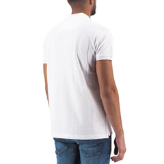 Diesel Elegant White Cotton Polo Shirt with Contrasting Logo -   -  Diesel.