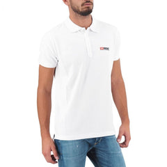 Diesel Elegant White Cotton Polo Shirt with Contrasting Logo -   -  Diesel.
