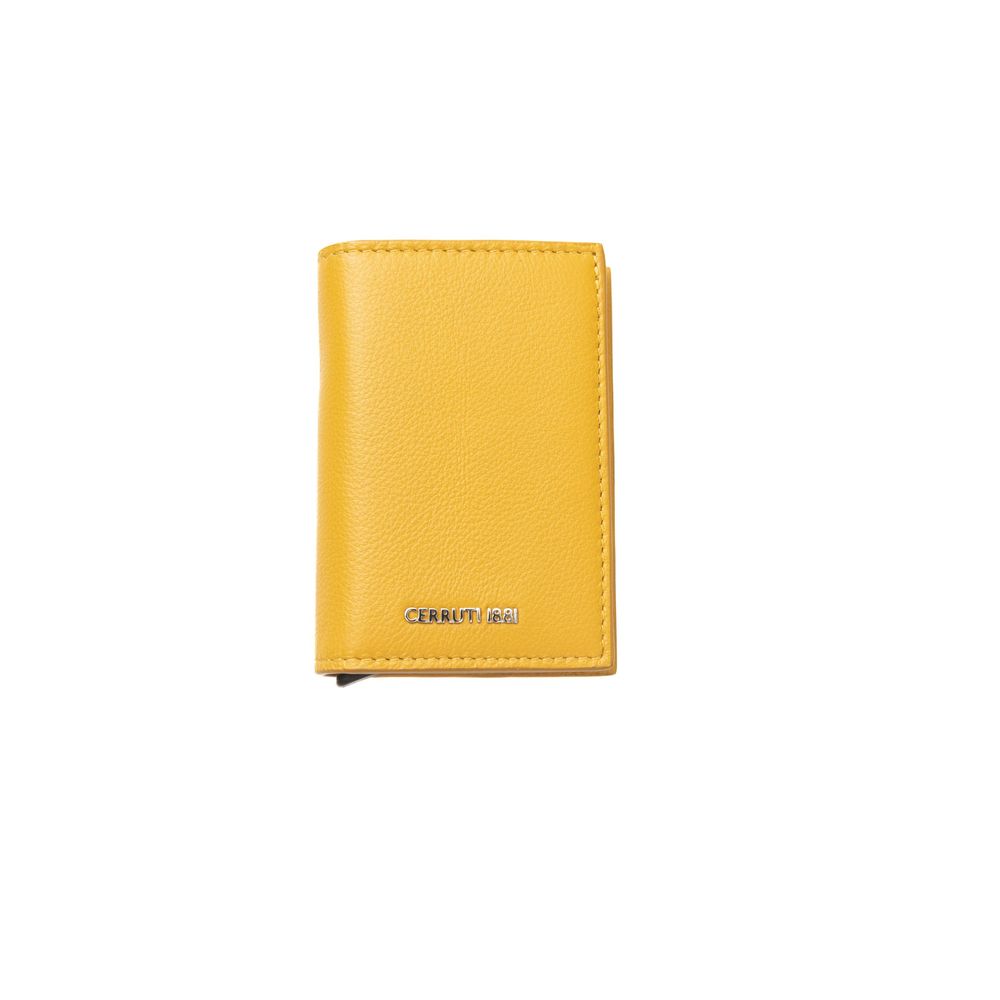 Cerruti 1881 Yellow Calfskin Men Wallet -  Leather Wallet for Men -  Cerruti 1881.