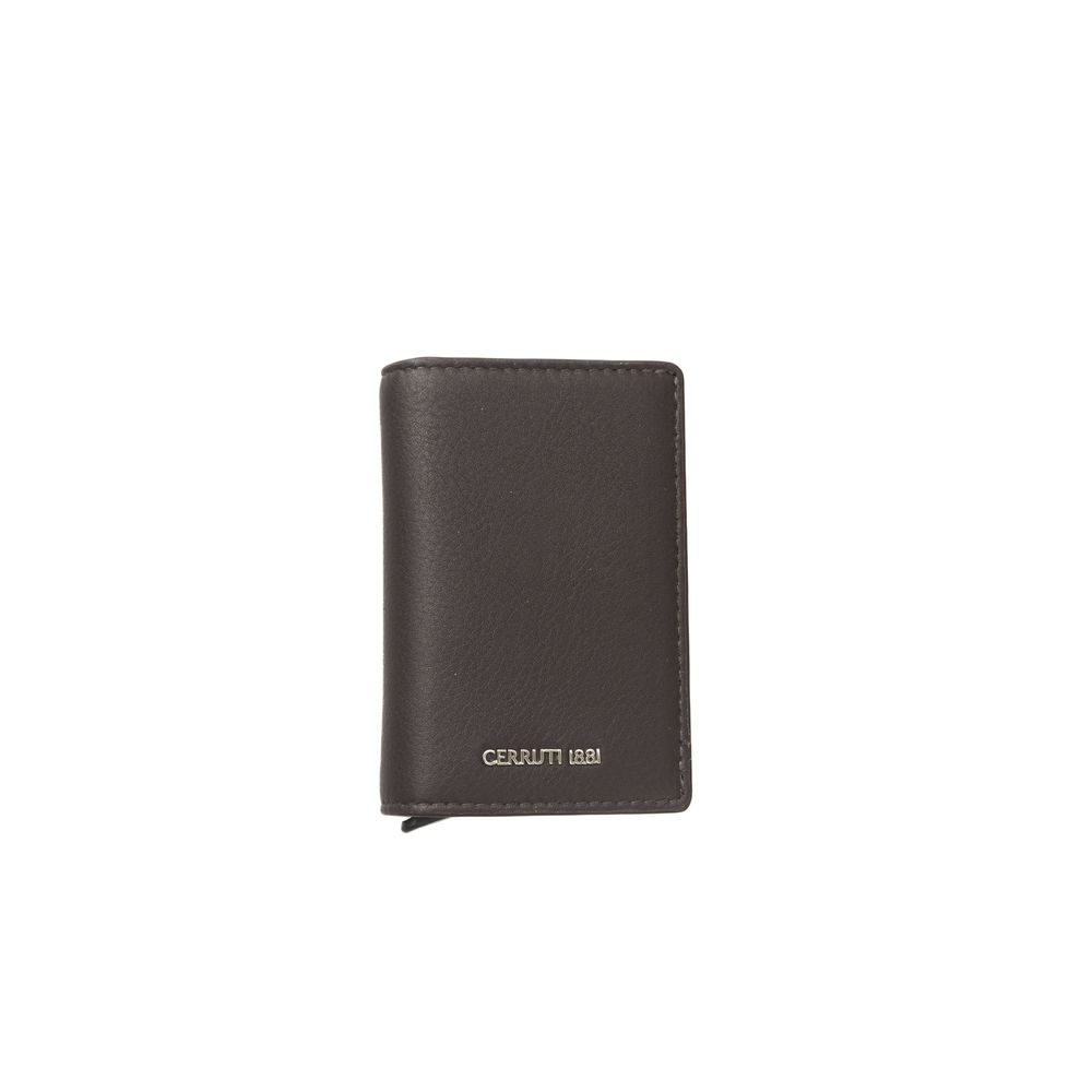 Cerruti 1881 Brown Calfskin Men Wallet -  Leather Wallet for Men -  Cerruti 1881.