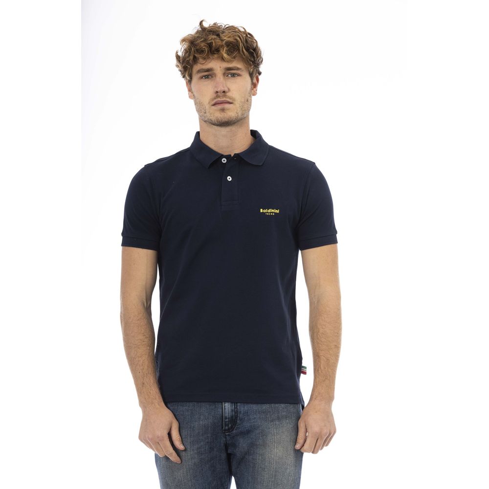 Baldinini Trend Blue Cotton Men Polo -   -  Baldinini Trend.