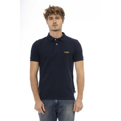 Baldinini Trend Blue Cotton Men Polo -   -  Baldinini Trend.
