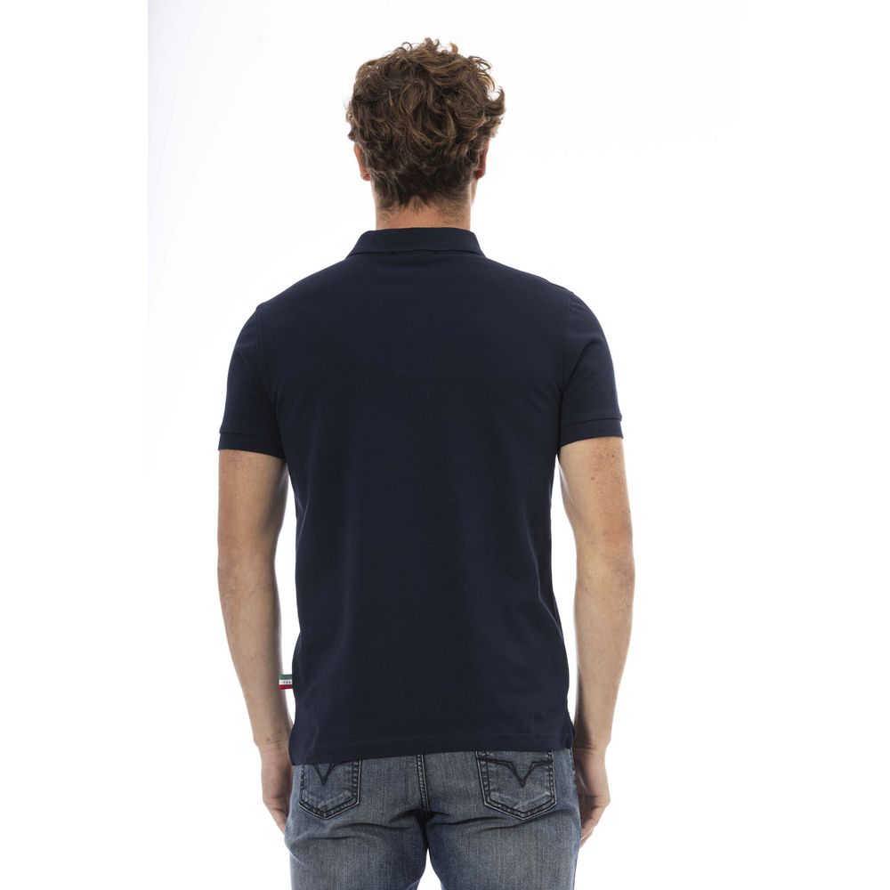 Baldinini Trend Blue Cotton Men Polo -   -  Baldinini Trend.