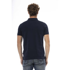Baldinini Trend Blue Cotton Men Polo -   -  Baldinini Trend.