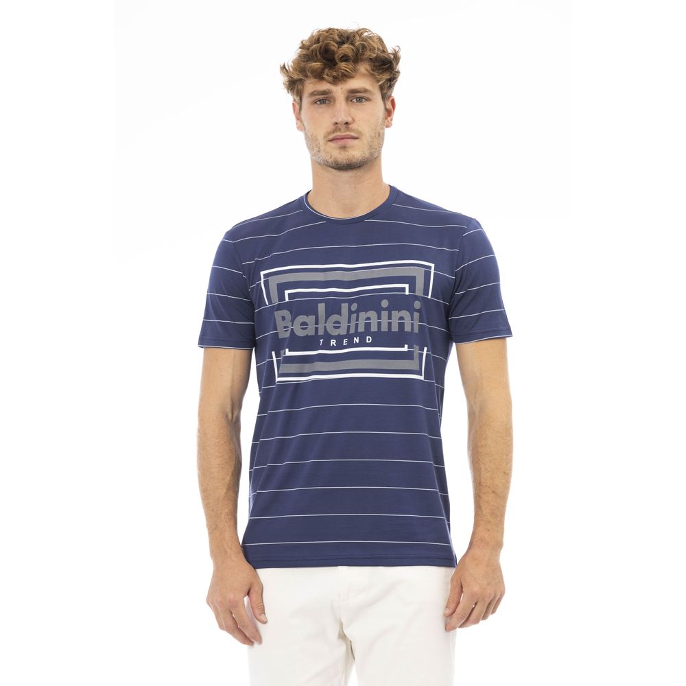 Baldinini Trend Blue Cotton Men T-Shirt -   -  Baldinini Trend.