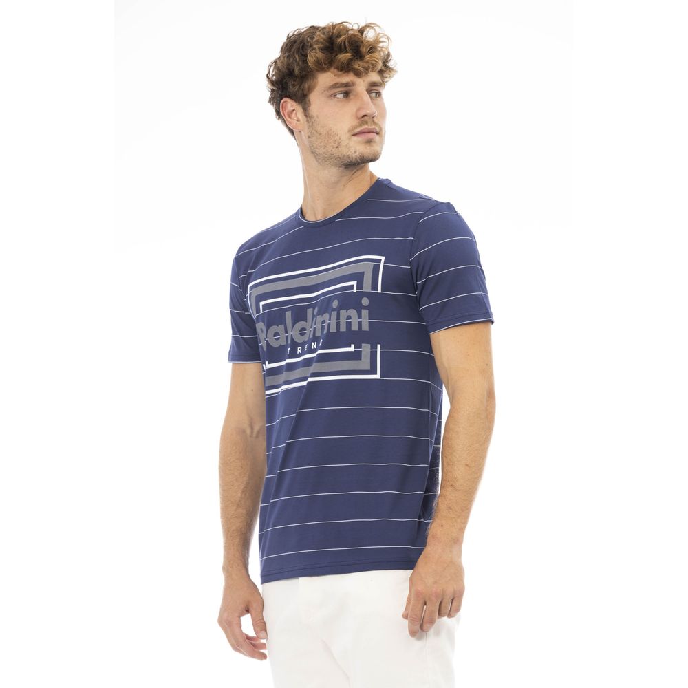 Baldinini Trend Blue Cotton Men T-Shirt -   -  Baldinini Trend.