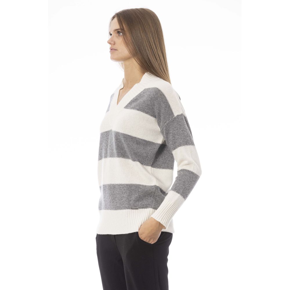 Baldinini Trend Gray Wool Women Sweater -   -  Baldinini Trend.
