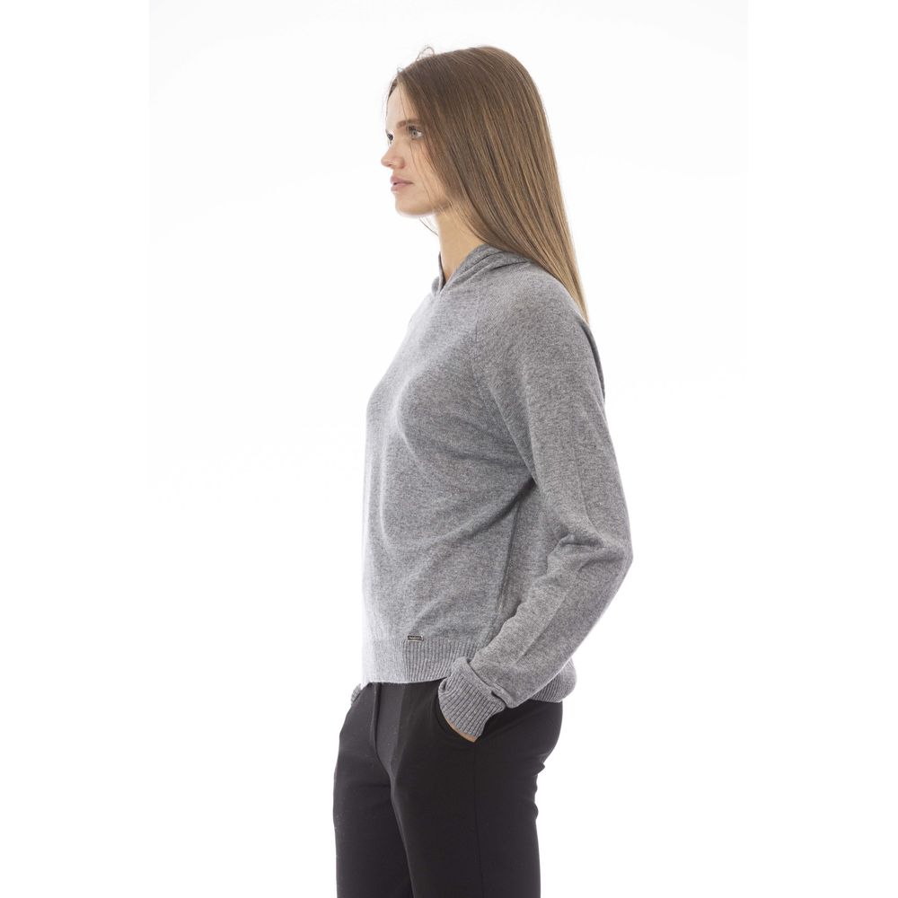 Baldinini Trend Gray Wool Women Sweater -   -  Baldinini Trend.