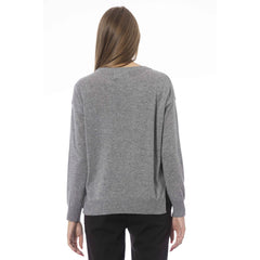 Baldinini Trend Gray Wool Women Sweater -   -  Baldinini Trend.