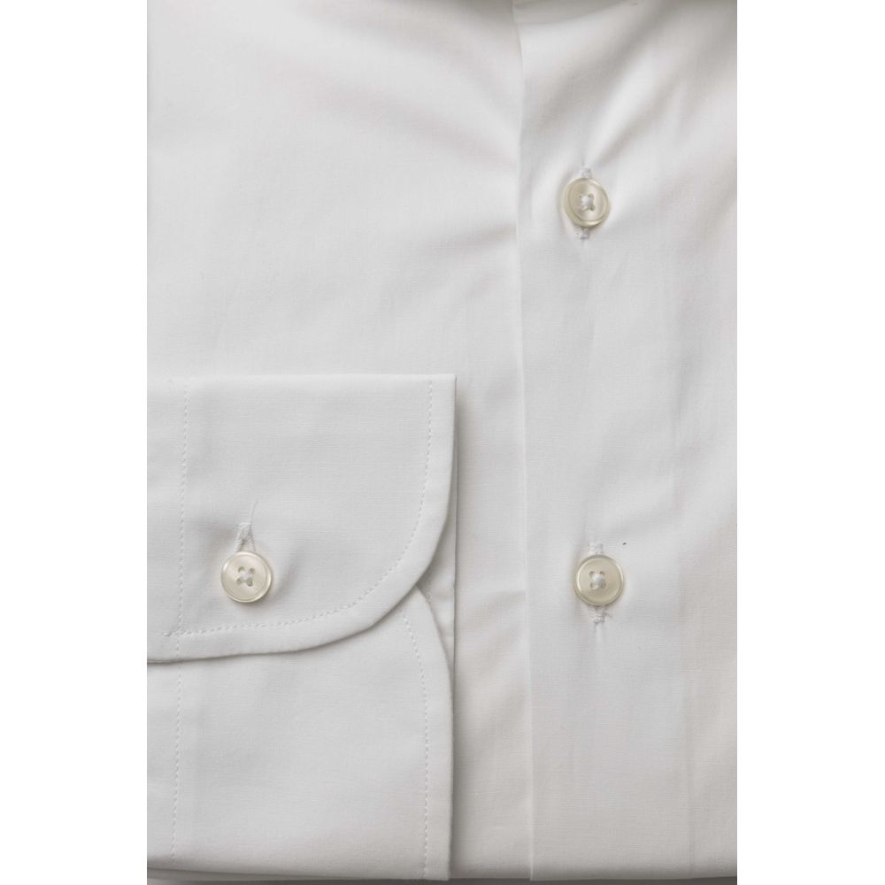 Bagutta White Cotton Men Shirt -   -  Bagutta.