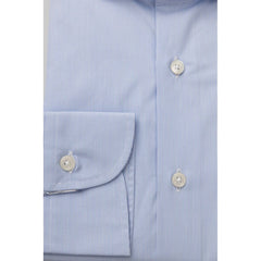 Bagutta Light Blue Cotton Men Shirt -   -  Bagutta.