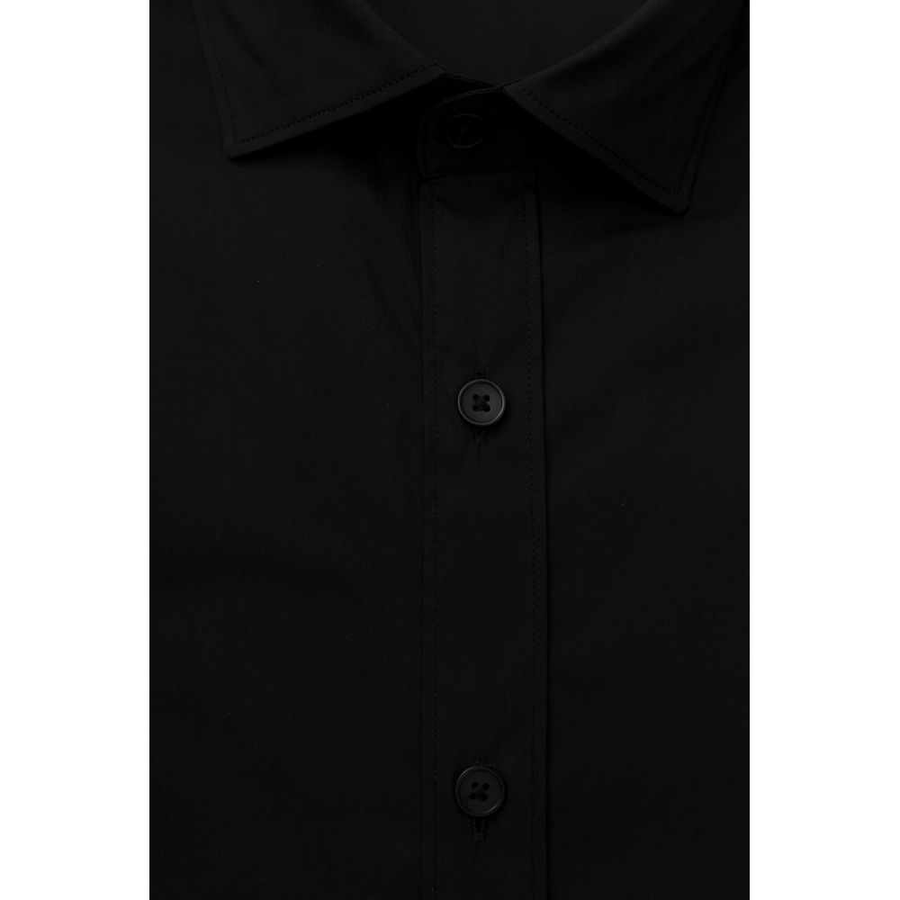 Bagutta Black Cotton Men Shirt -   -  Bagutta.