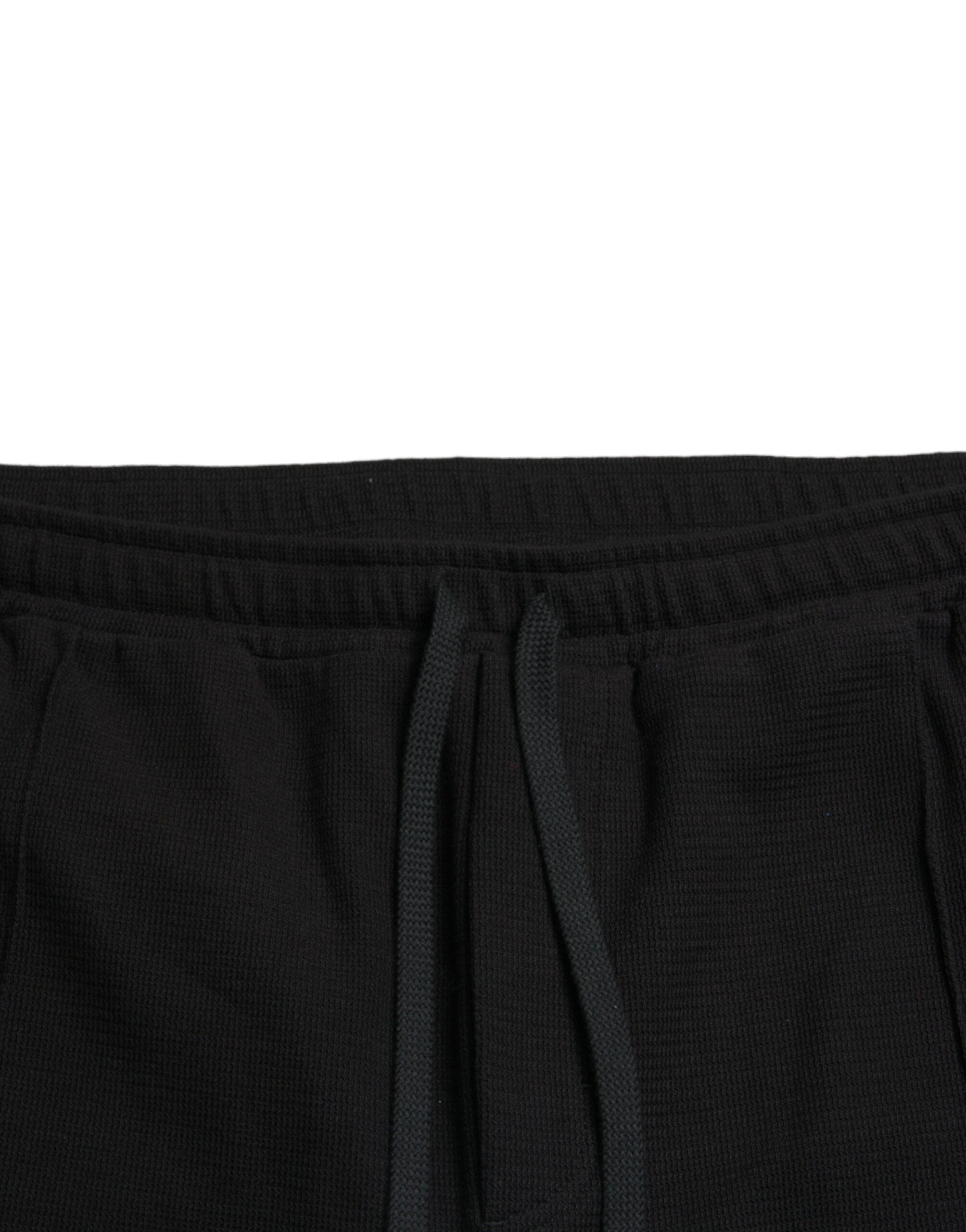 Dolce & Gabbana Black Cotton Blend Jogger Sweatpants Pants -   -  Dolce & Gabbana.