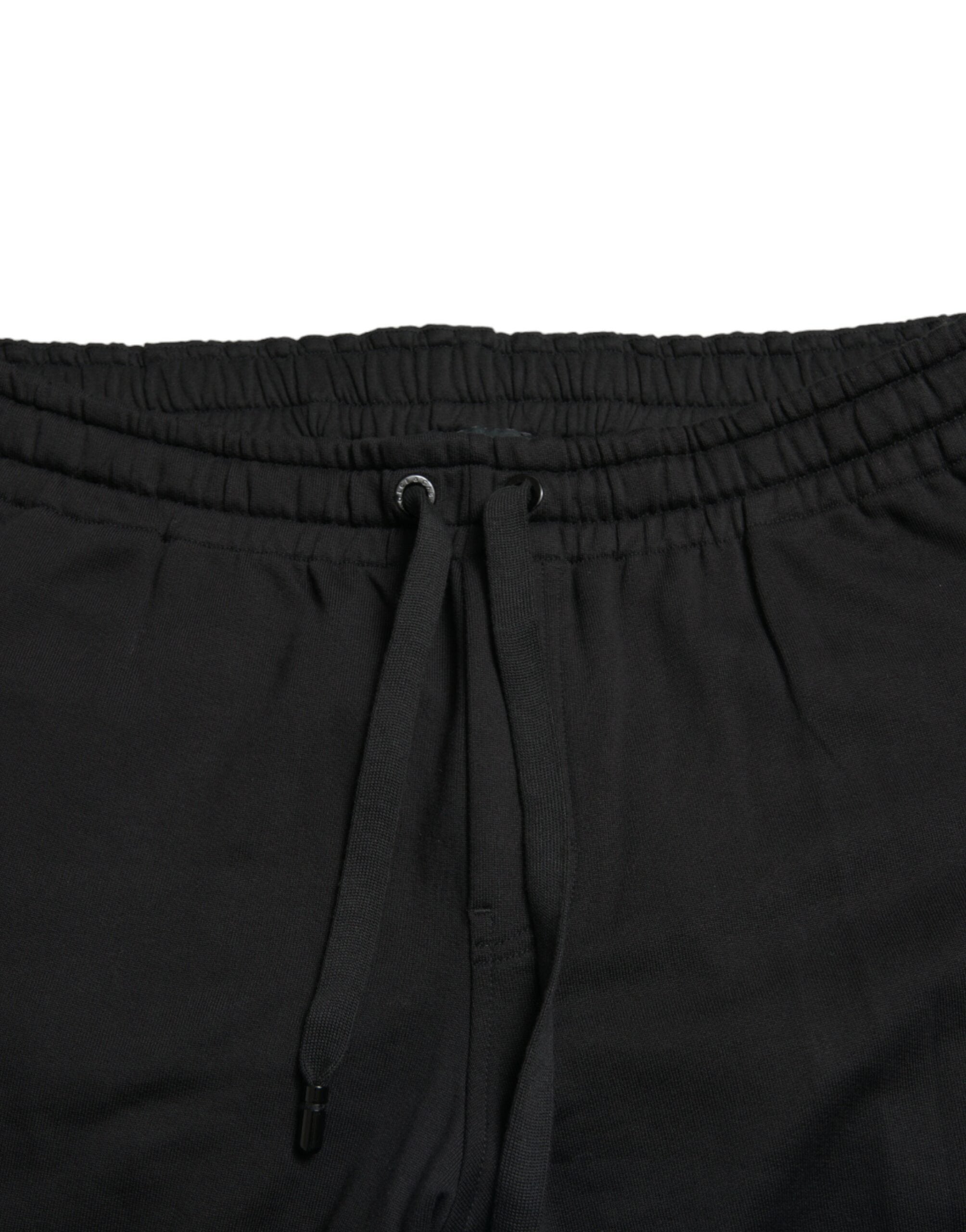 Dolce & Gabbana Black Cotton Logo Jogger Men Sweatpants Pants -   -  Dolce & Gabbana.
