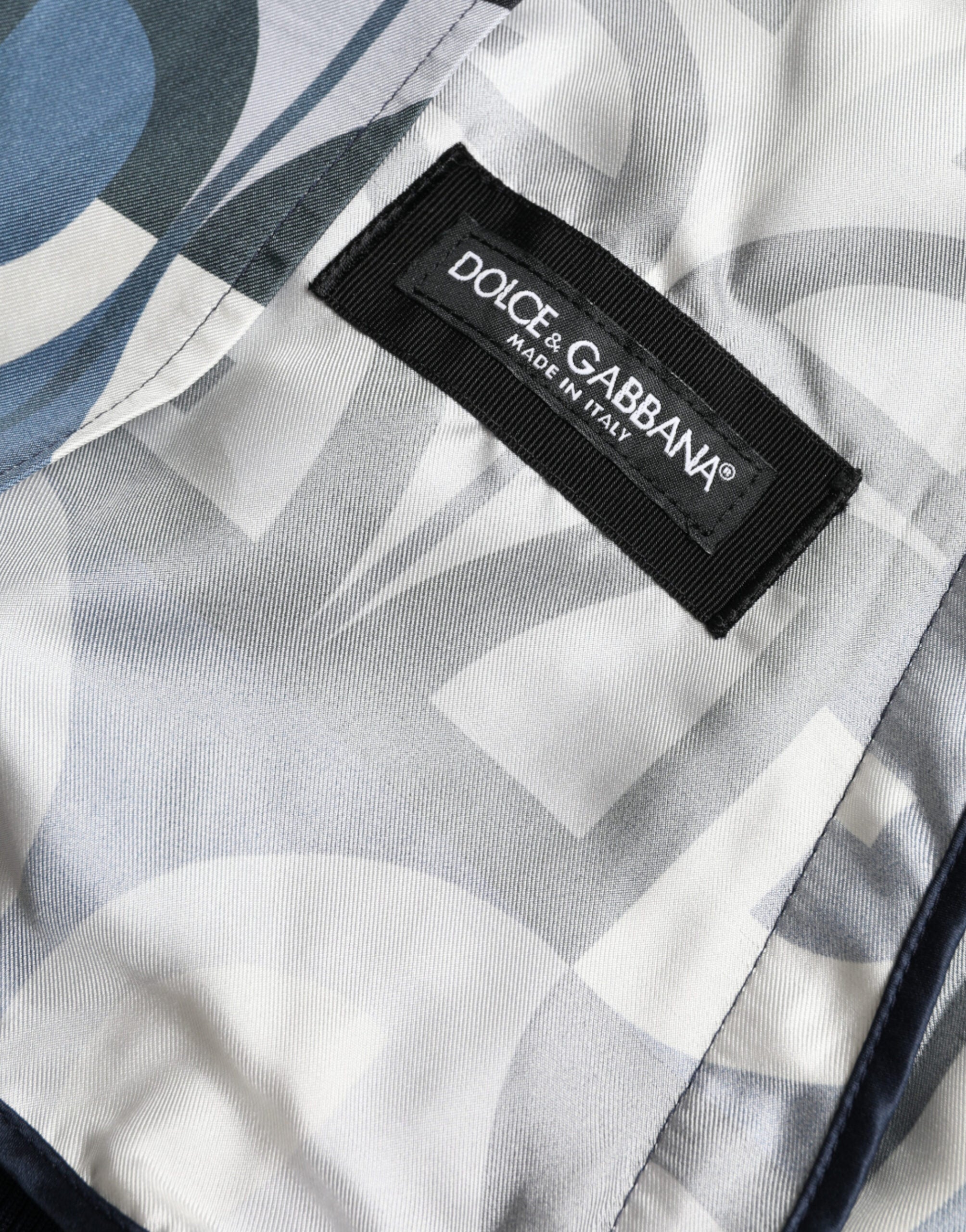 Dolce & Gabbana Multicolor Logo Print Bomber Blouson Jacket -   -  Dolce & Gabbana.