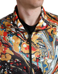 Dolce & Gabbana Multicolor Abstract Polyester Bomber Jacket -   -  Dolce & Gabbana.
