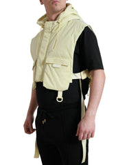 Dolce & Gabbana Yellow Nylon Hooded Sportswear Vest Jacket -   -  Dolce & Gabbana.