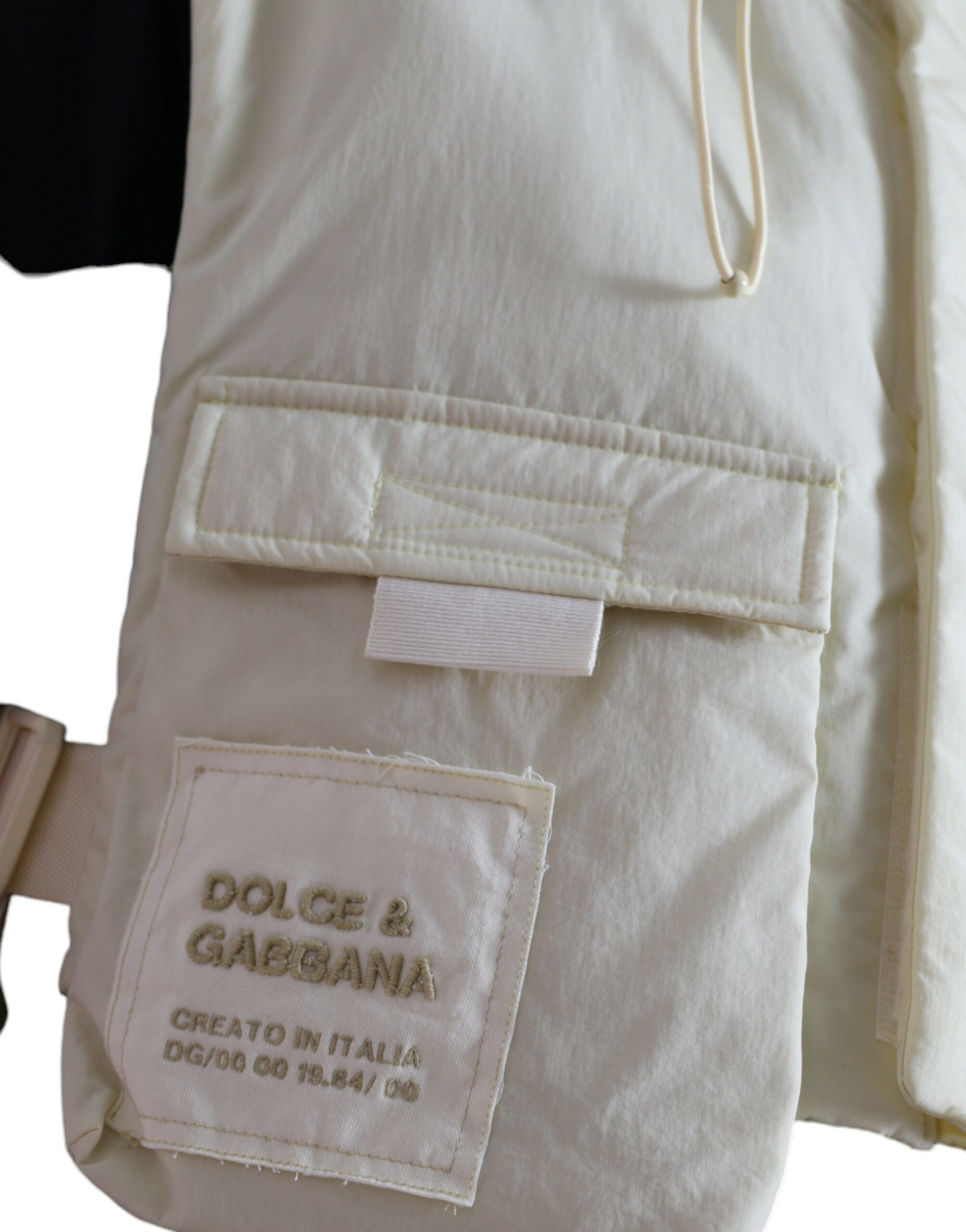 Dolce & Gabbana Yellow Nylon Hooded Sportswear Vest Jacket -   -  Dolce & Gabbana.