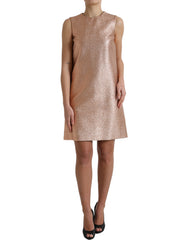 Dolce & Gabbana Pink Jacquard Sleeveless Shift Mini Dress -   -  Dolce & Gabbana.