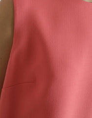 Dolce & Gabbana Pink Virgin Wool Sleeveless Mini Dress -   -  Dolce & Gabbana.