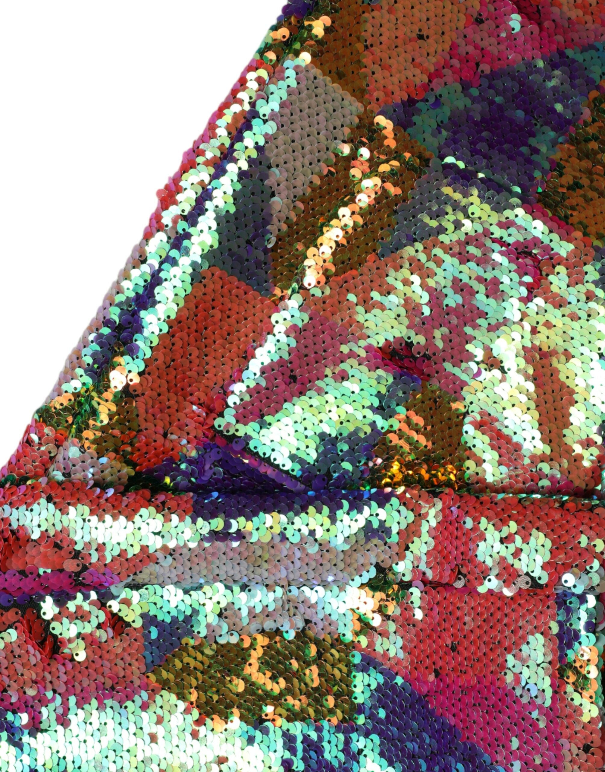 Dolce & Gabbana Multicolor Polyester Sequined Coat Jacket -   -  Dolce & Gabbana.