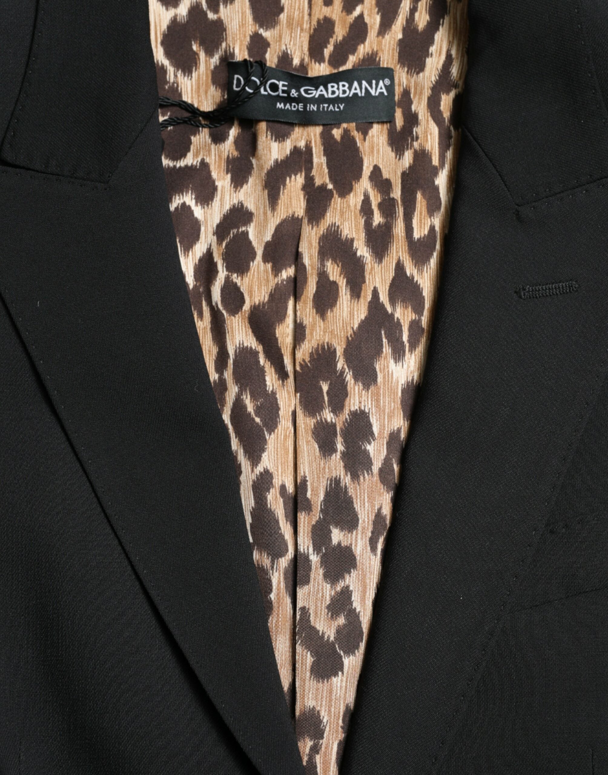 Dolce & Gabbana Black Wool Single Breasted Blazer Coat Jacket -   -  Dolce & Gabbana.