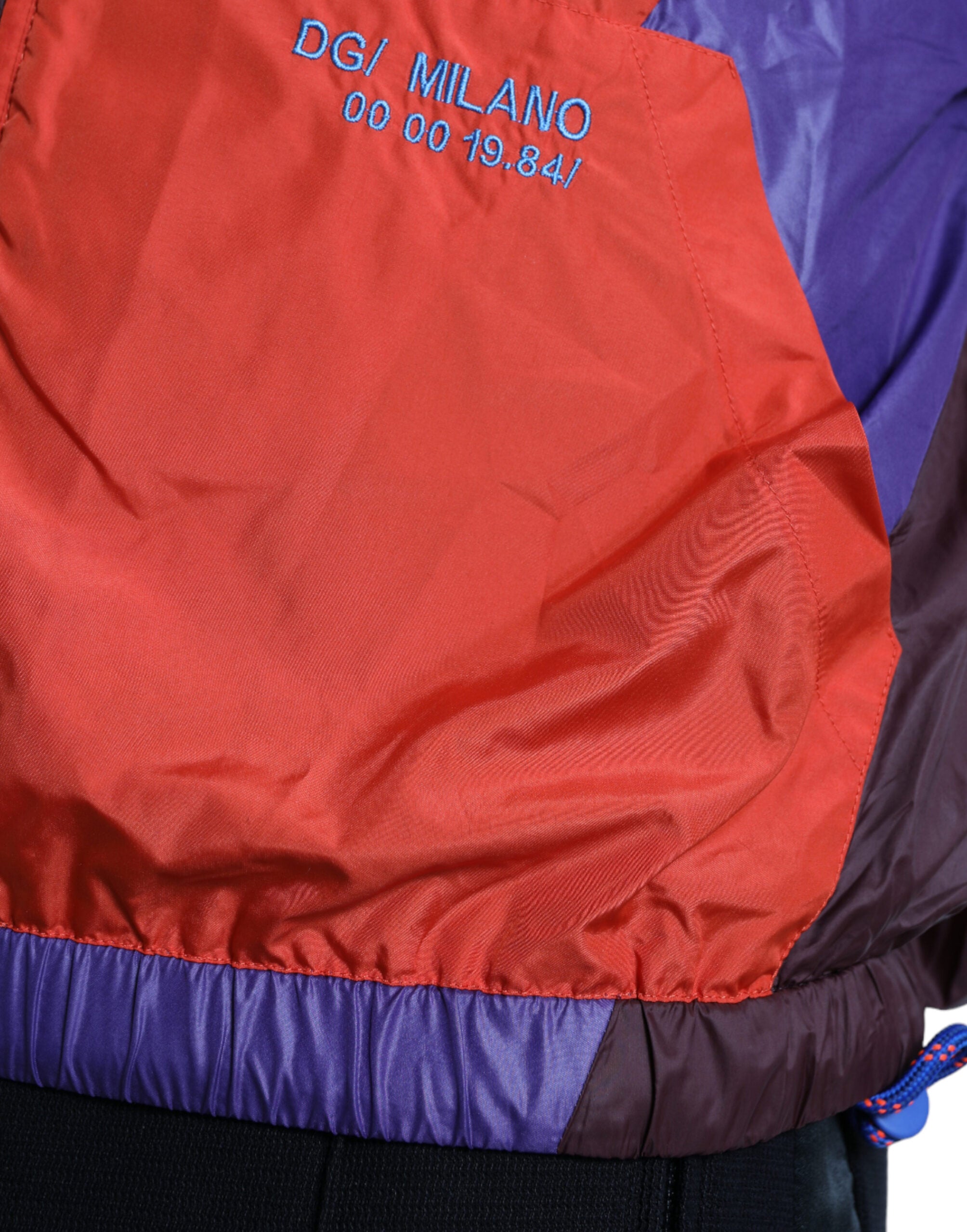 Dolce & Gabbana Multicolor Color Windbreaker Jacket -   -  Dolce & Gabbana.