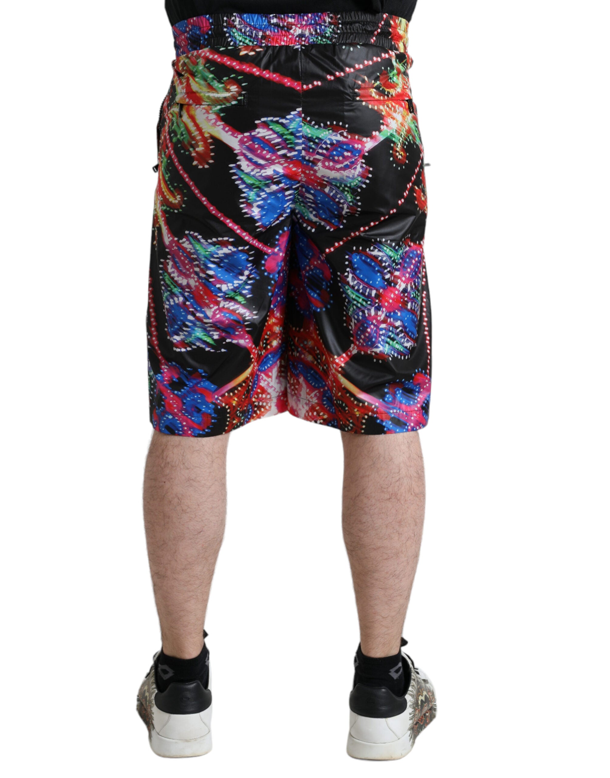 Dolce & Gabbana Multicolor Luminarie Print Men Bermuda Shorts -   -  Dolce & Gabbana.