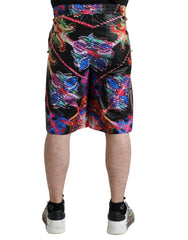 Dolce & Gabbana Multicolor Luminarie Print Men Bermuda Shorts -   -  Dolce & Gabbana.