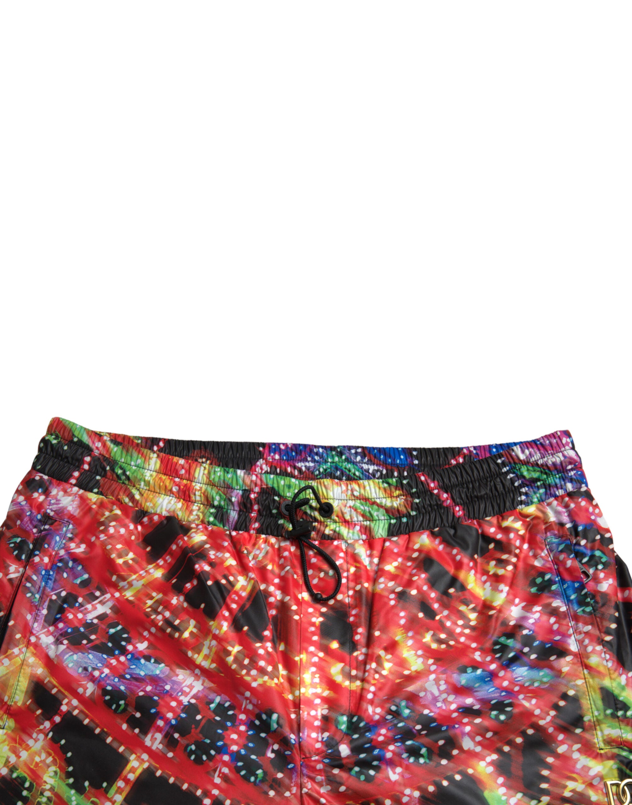 Dolce & Gabbana Multicolor Luminarie Print Men Bermuda Shorts -   -  Dolce & Gabbana.