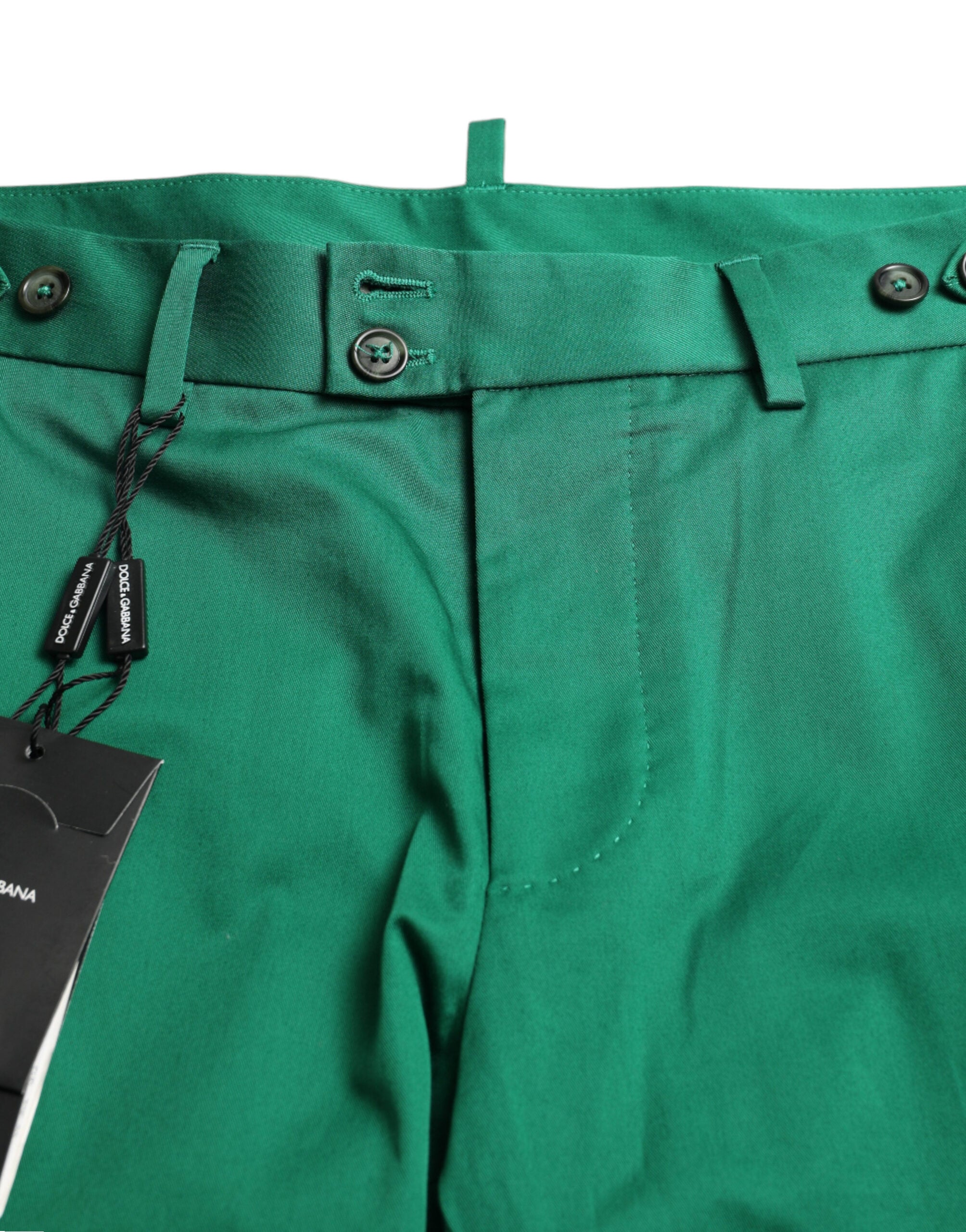 Dolce & Gabbana Deep Green Cotton Stretch Men Bermuda Shorts -   -  Dolce & Gabbana.