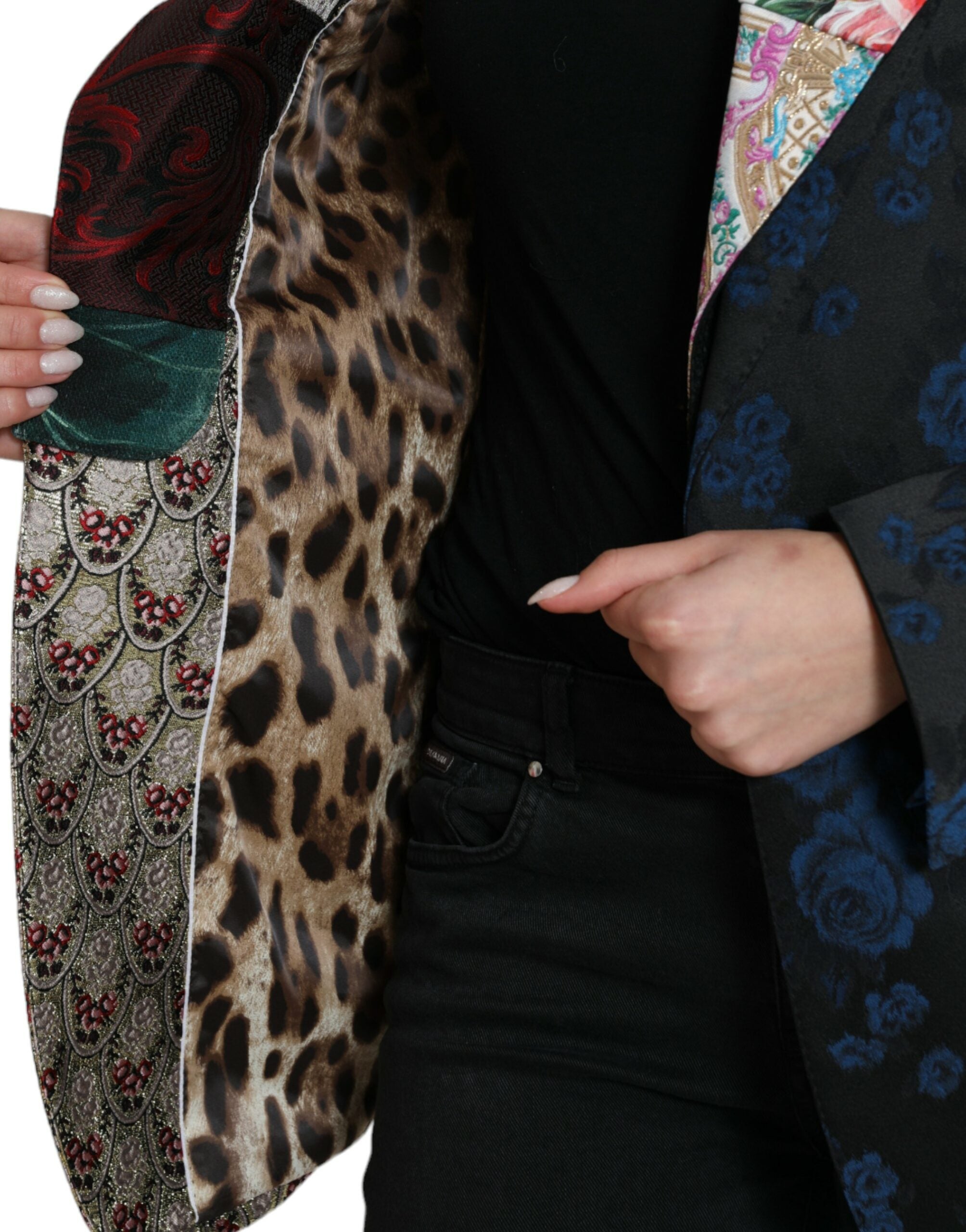 Dolce & Gabbana Multicolor Floral Patchwork Jacquard Jacket -   -  Dolce & Gabbana.
