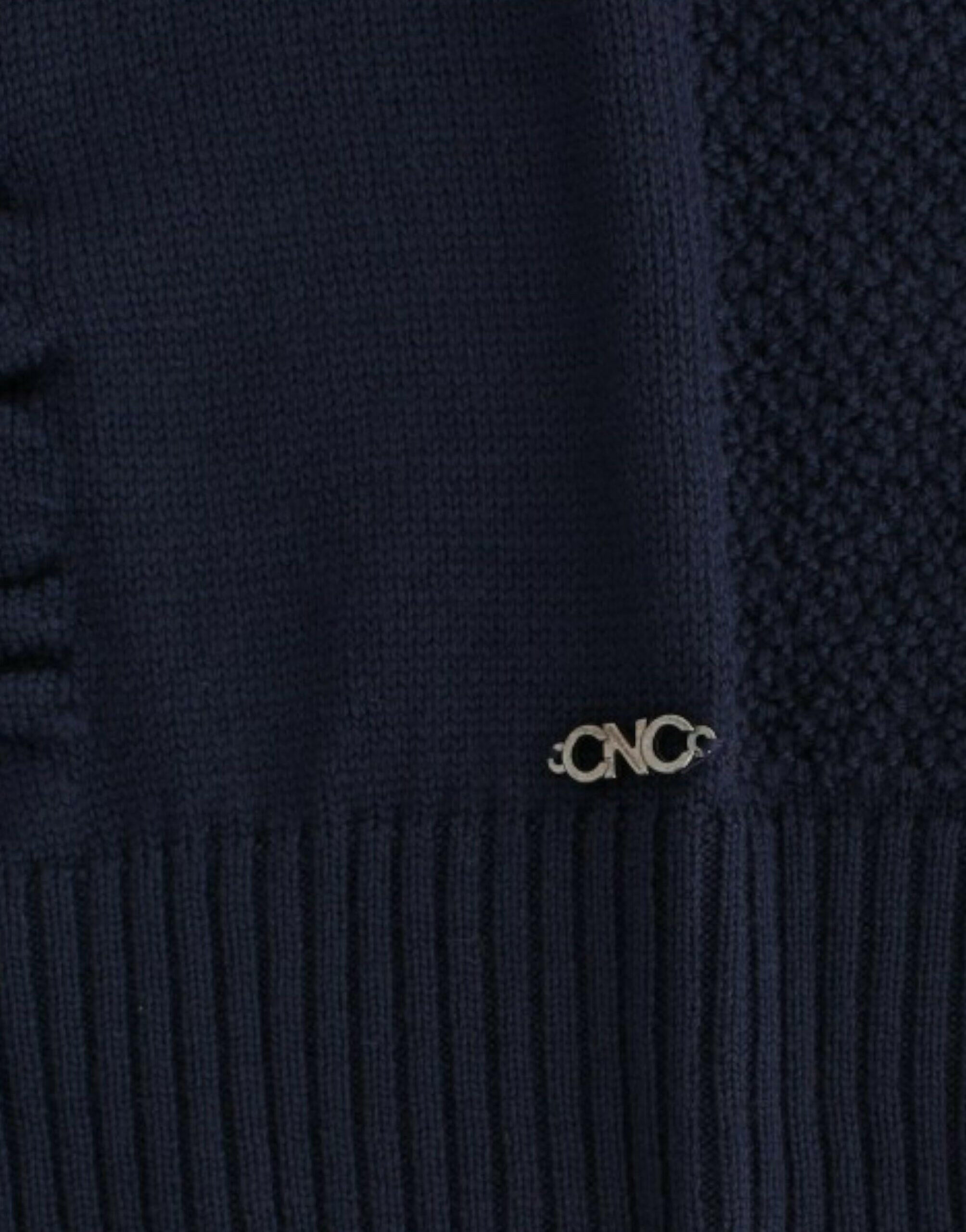 Costume National Dark blue V-neck wool sweater -   -  Costume National.