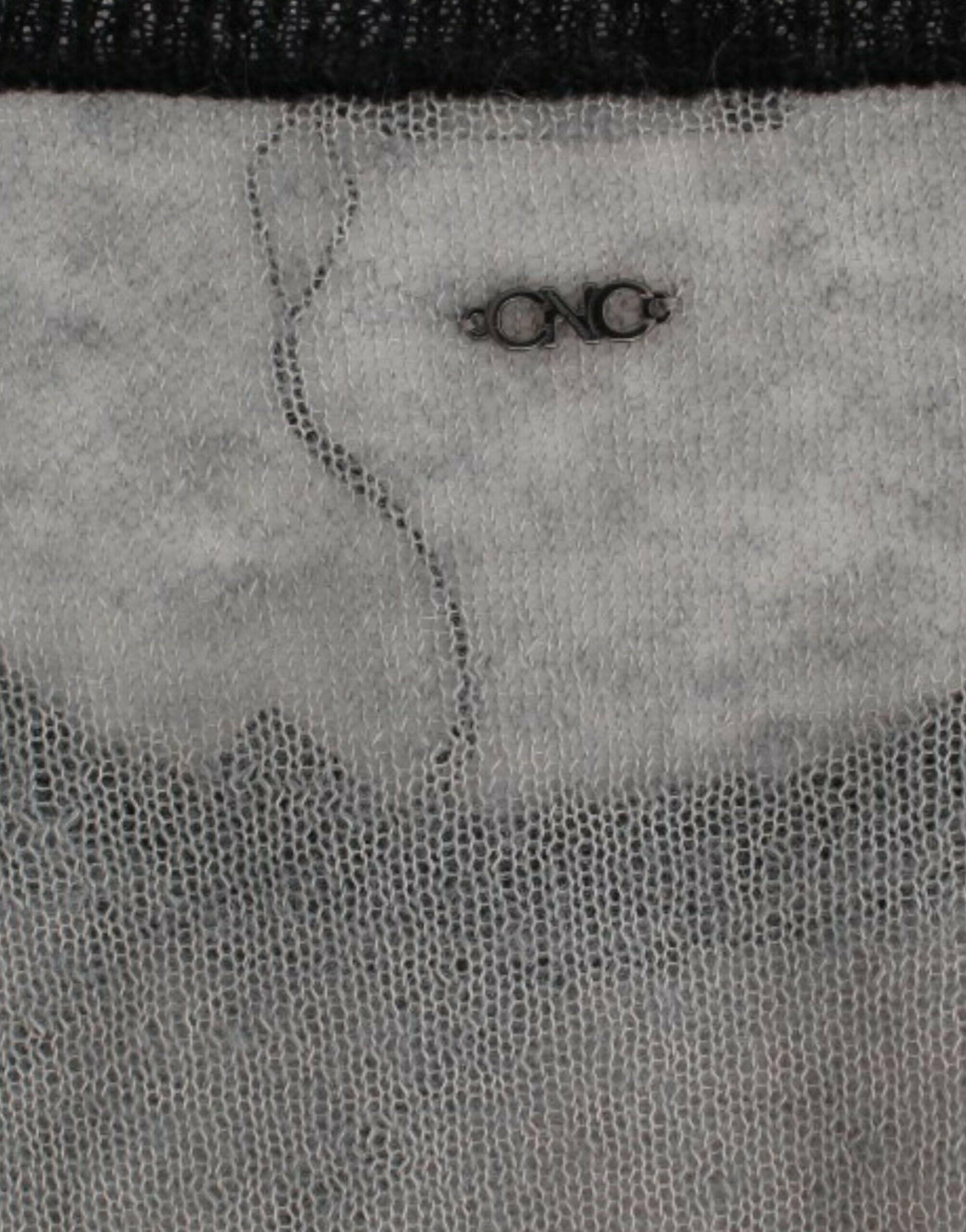 Costume National Gray embellished asymmetric sweater -   -  Costume National.