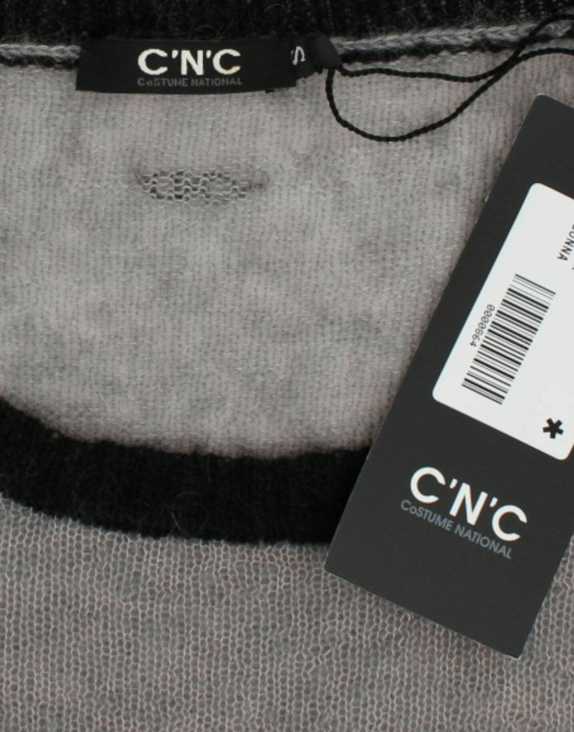 Costume National Gray embellished asymmetric sweater -   -  Costume National.