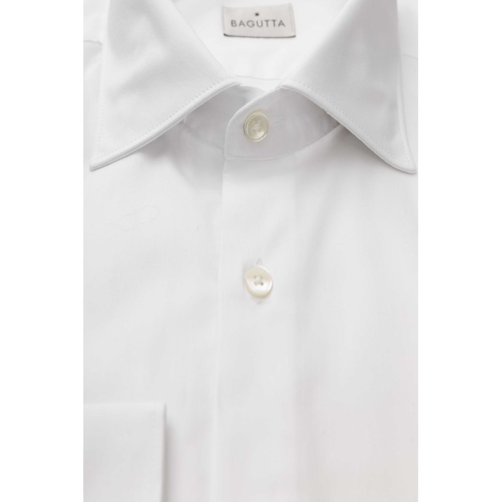 Bagutta White Cotton Men Shirt -   -  Bagutta.
