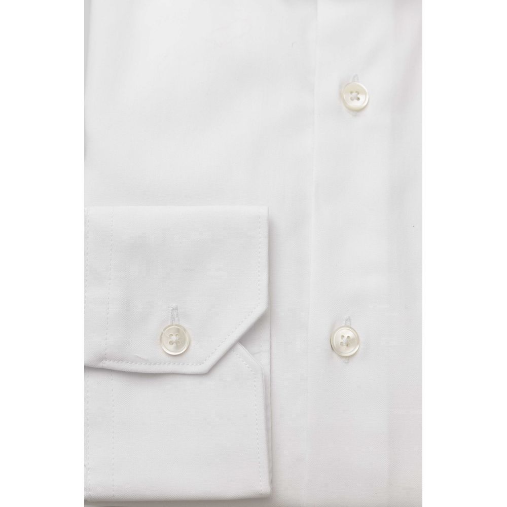 Bagutta White Cotton Men Shirt -   -  Bagutta.