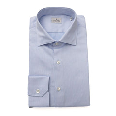 Bagutta Light Blue Cotton Men Shirt -   -  Bagutta.