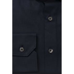 Bagutta Blue Cotton Men Shirt -   -  Bagutta.
