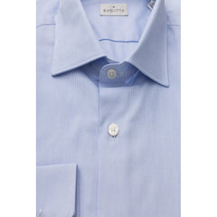 Bagutta Light Blue Cotton Men Shirt -   -  Bagutta.