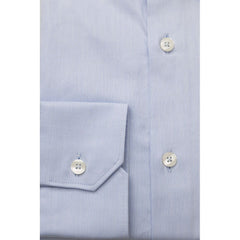 Bagutta Light Blue Cotton Men Shirt -   -  Bagutta.