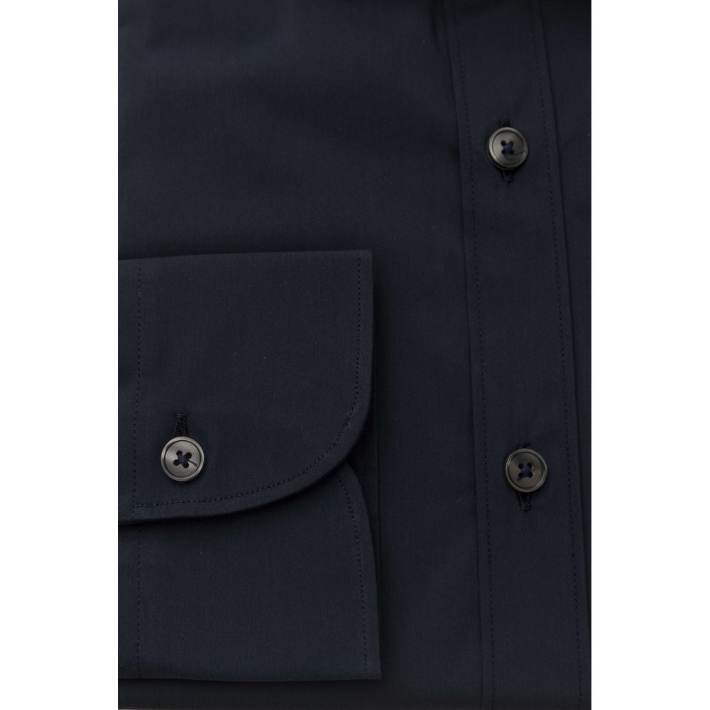 Bagutta Blue Cotton Men Shirt -   -  Bagutta.