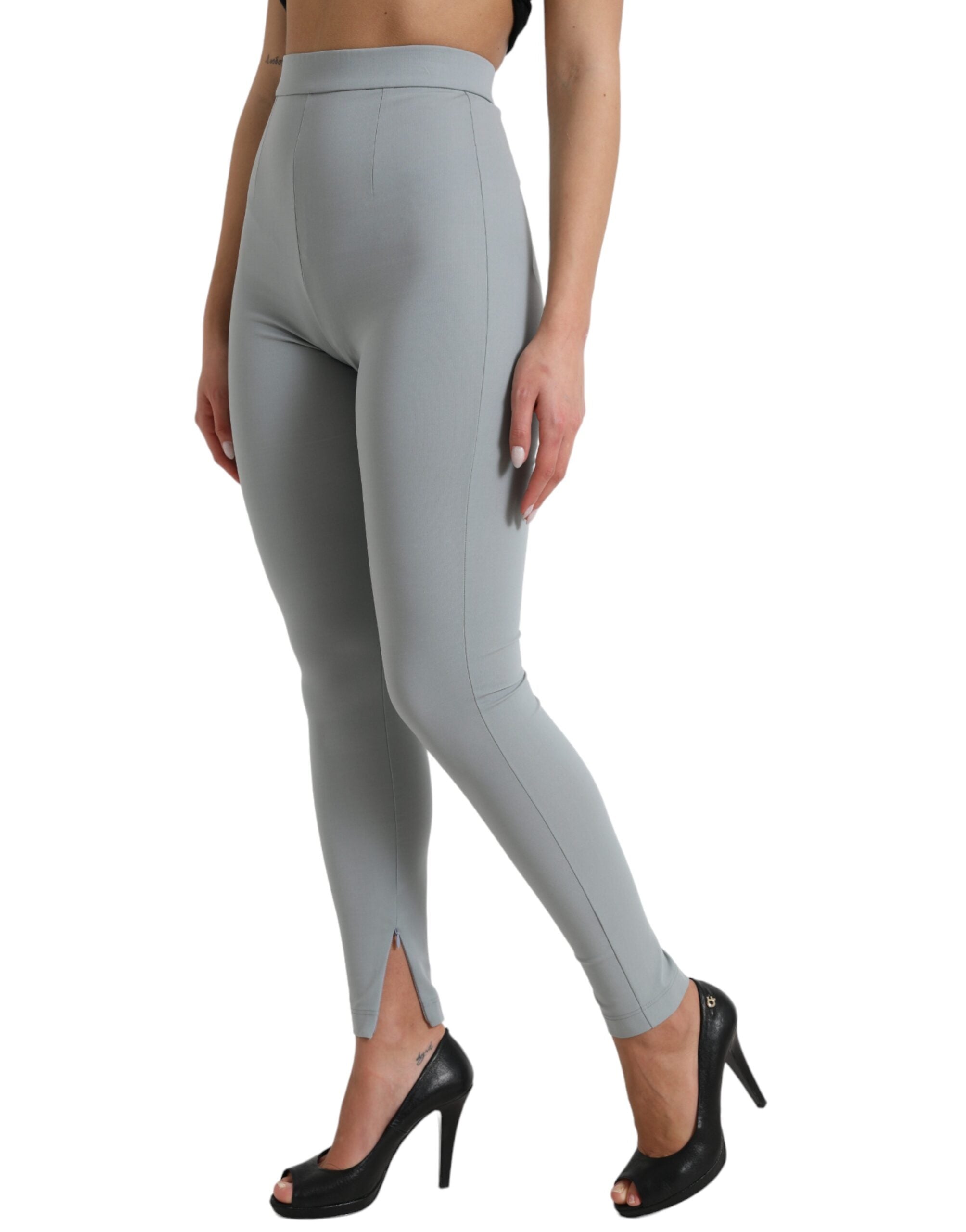 Dolce & Gabbana Gray Nylon Slim Trouser Pants -   -  Dolce & Gabbana.