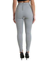 Dolce & Gabbana Gray Nylon Slim Trouser Pants -   -  Dolce & Gabbana.