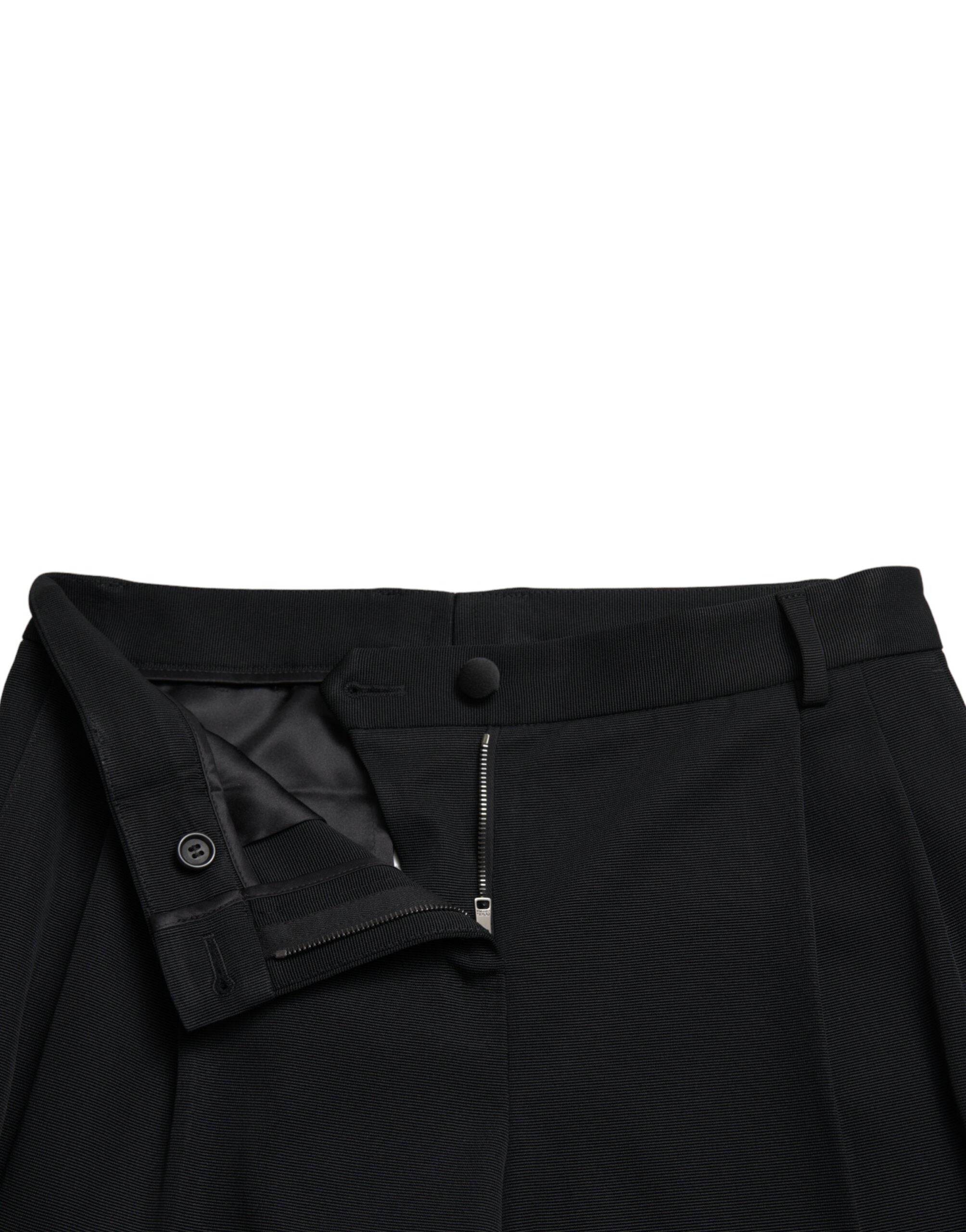 Dolce & Gabbana Black Mid Waist Skinny Cropped Pants -   -  Dolce & Gabbana.