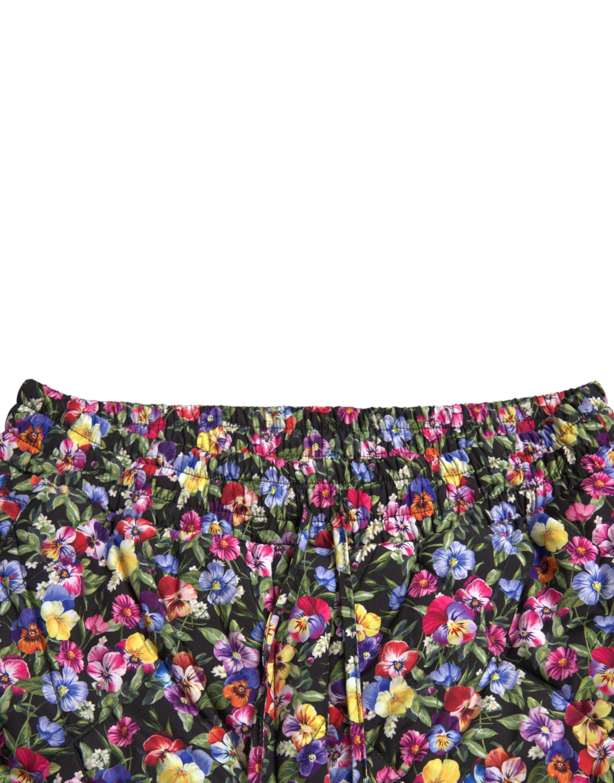 Dolce & Gabbana Multicolor Floral High Waist Hot Pants Shorts -   -  Dolce & Gabbana.