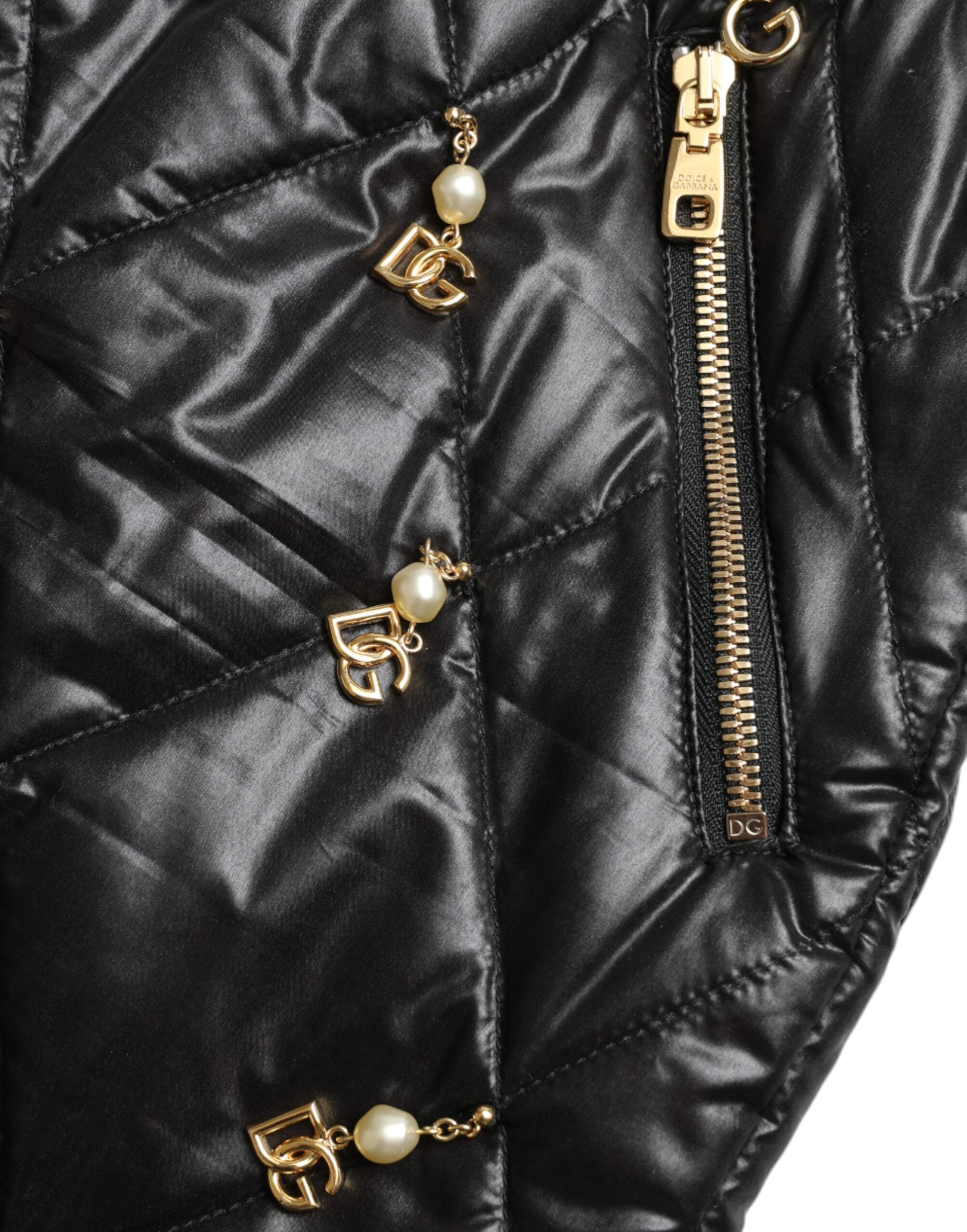 Dolce & Gabbana Black Embellished High Waist Hot Pants Shorts -   -  Dolce & Gabbana.