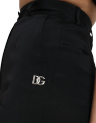 Dolce & Gabbana Black Wool Stretch High Waist Skinny Pants -   -  Dolce & Gabbana.